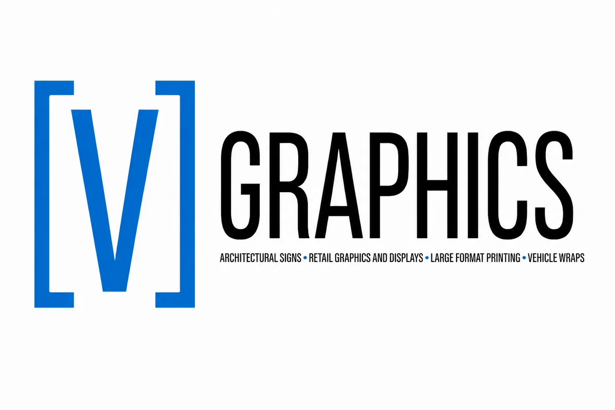 V-Graphics — architectural signs, retail graphics and displays, large format printing, vehicle wraps